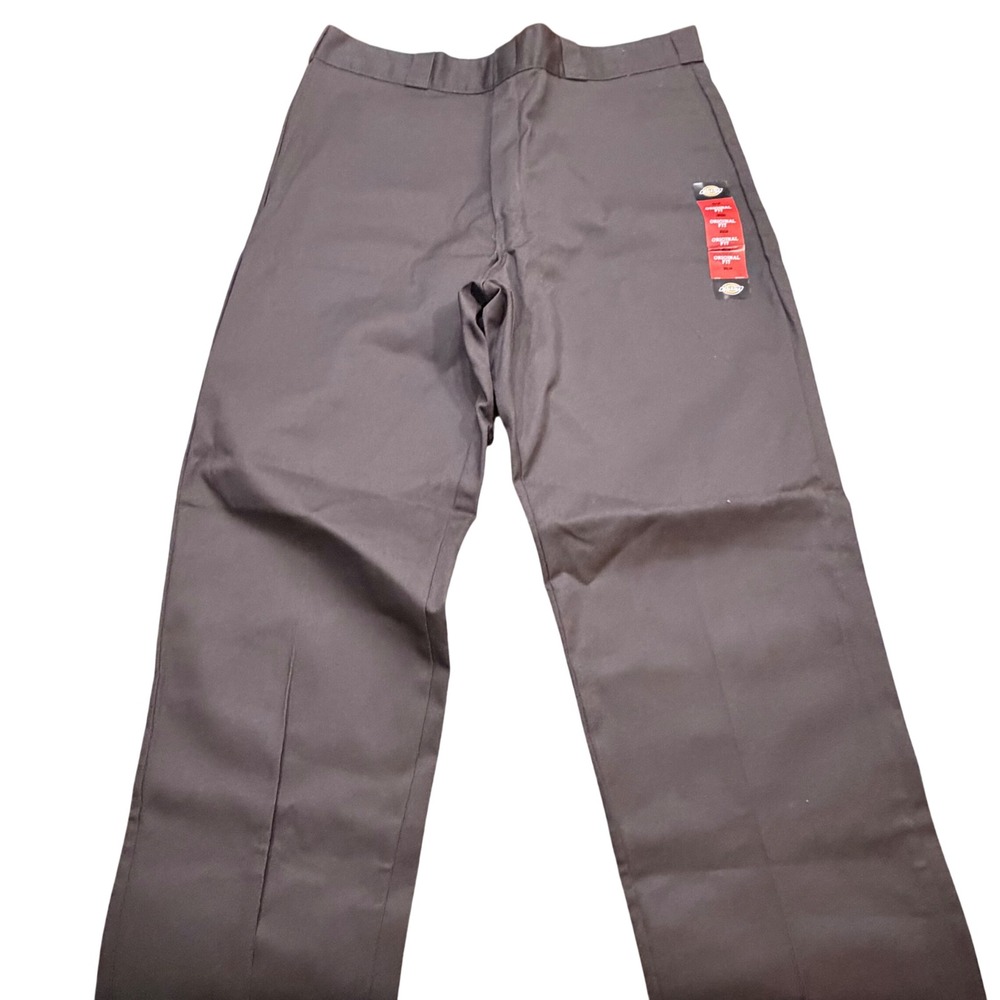 NEW Dickies 874 Original Fit Mens Work Pants Dark Brown 38x34 ws